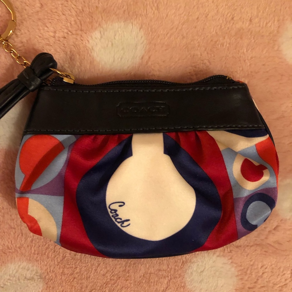 Vintage Coach Satin Coin Purse